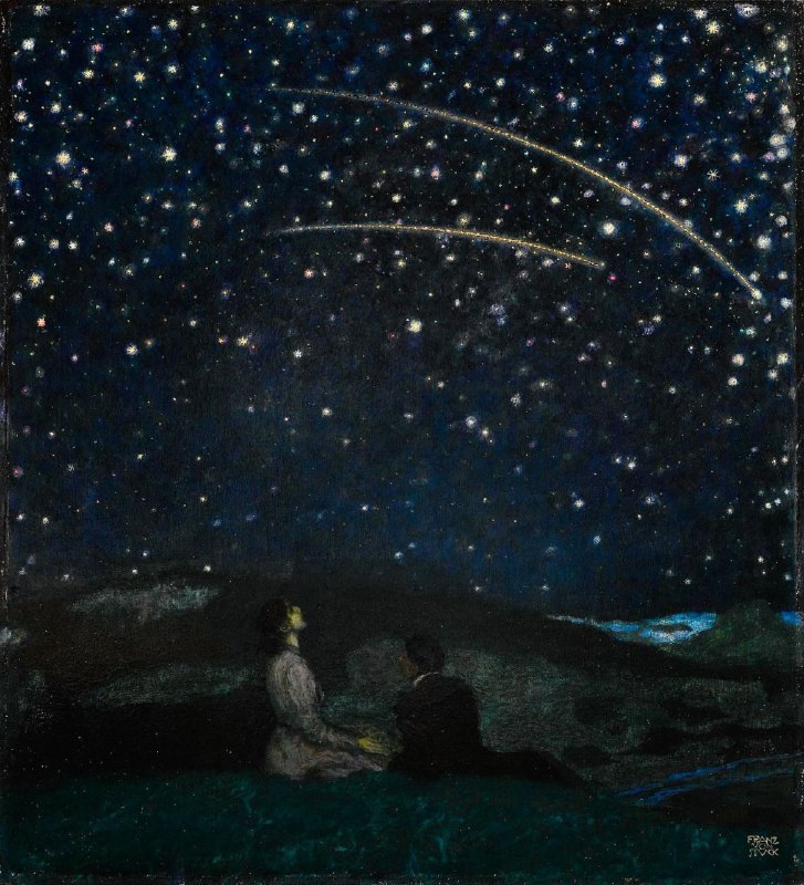 Sternschnuppen” 🌌By Franz Von Stuck, 1912