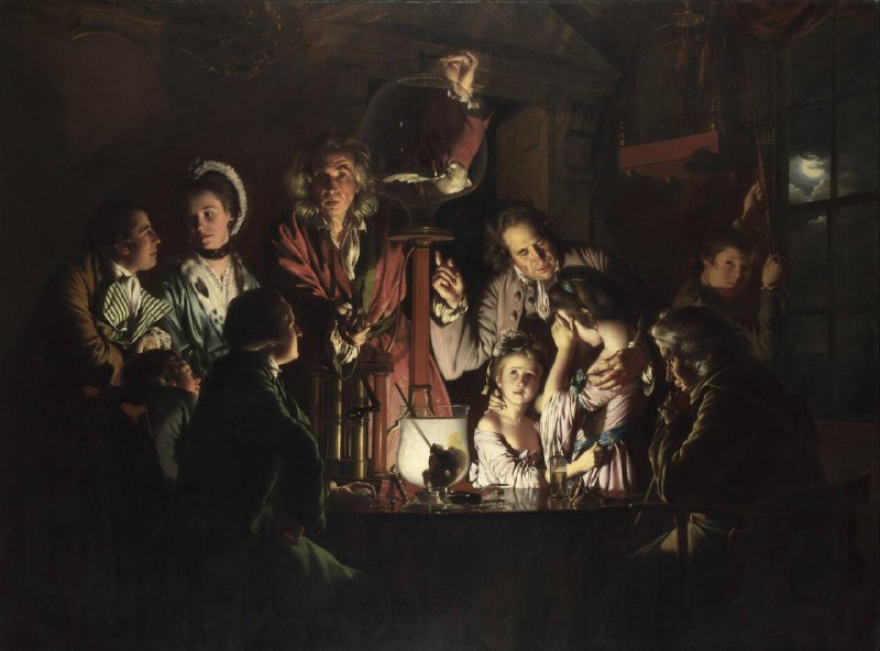 Joseph Wright of Derby“An Experiment on a Bird in the Air Pump”1768 #Derby