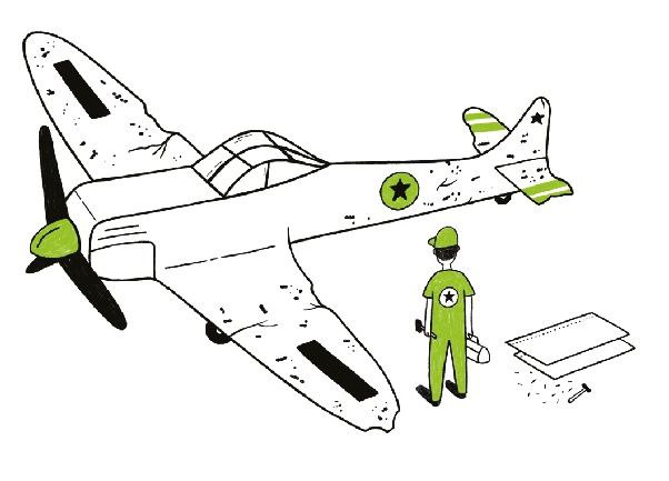 عندما كانت الطائرات الحربية تعود من الغارات الجوية ومن المعارك كان الضباط يهتمون بفحص الأجزاء التي تظهر فيها الإصابات بوضوح لتقويتها وضمان عدم إصابتها بأضرار في المرات القادمة، وهذا يبدو منطقيا جدا، إلا أنه في الواقع عكس المنطق ويعتبر مغالطة منطقية اسمها 